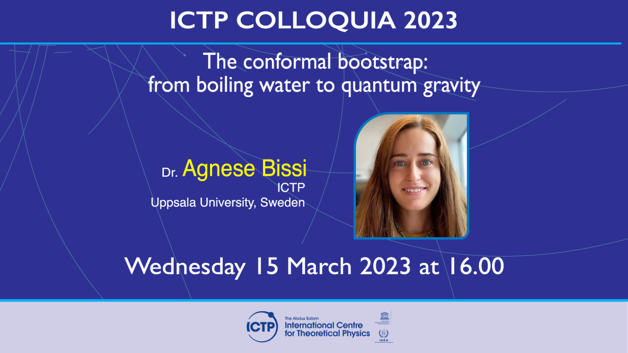 ICTP Colloquium 15 March  