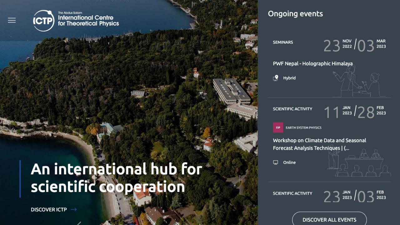 ICTP Launches Global Scientific Portal