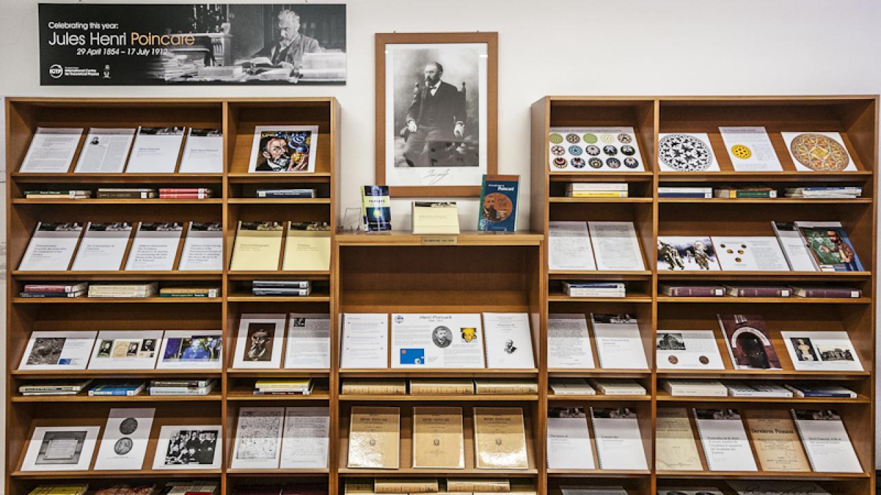 Poincaré Exhibit in the Marie Curie Library