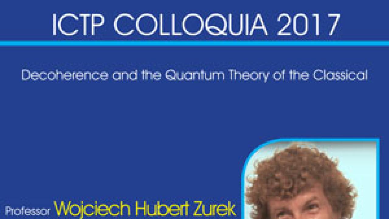 Upcoming Colloquium 16 May