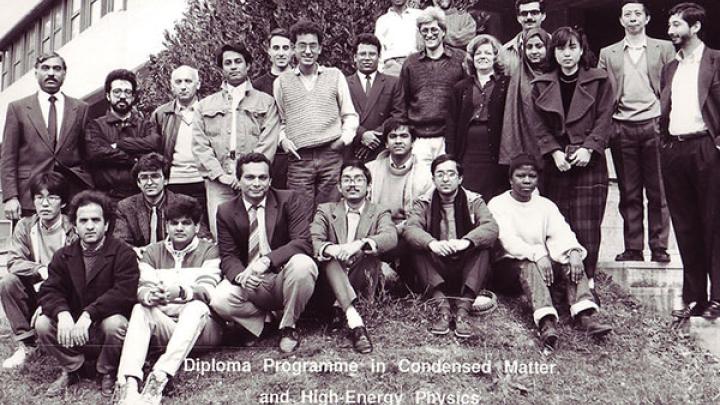 Concetta Mosca (second row, fifth from right) posing with the first Diploma graduates