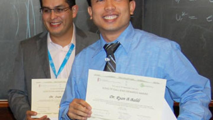 ICO/ICTP award winners Ivan Moreno (left) and Ryan Barrido Balili ICO/ICTP award winners Ivan Moreno (left) and Ryan Barrido Balili