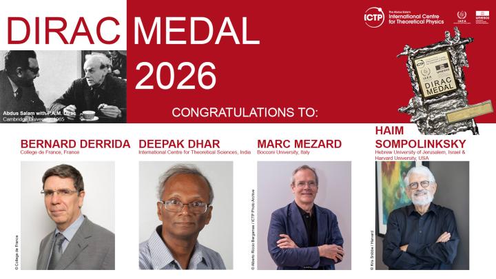 2026 Dirac Medal Announcement