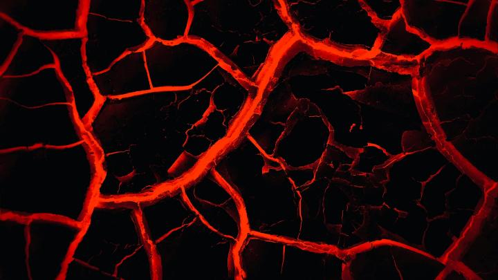 Surface of lava