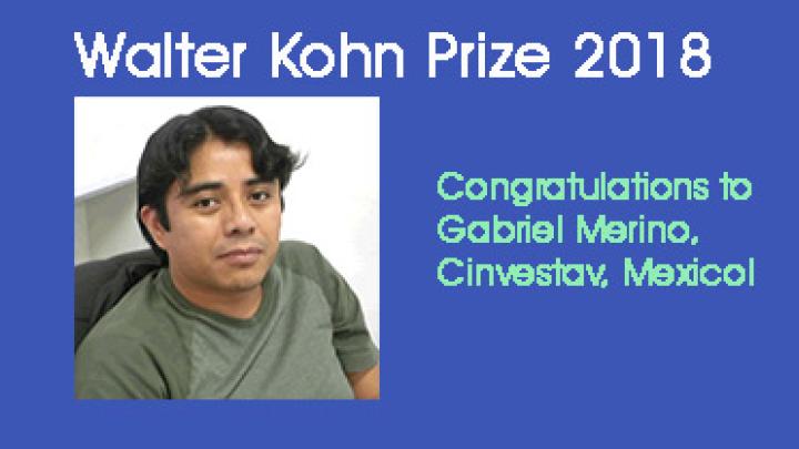 Walter Kohn Prize Walter Kohn Prize