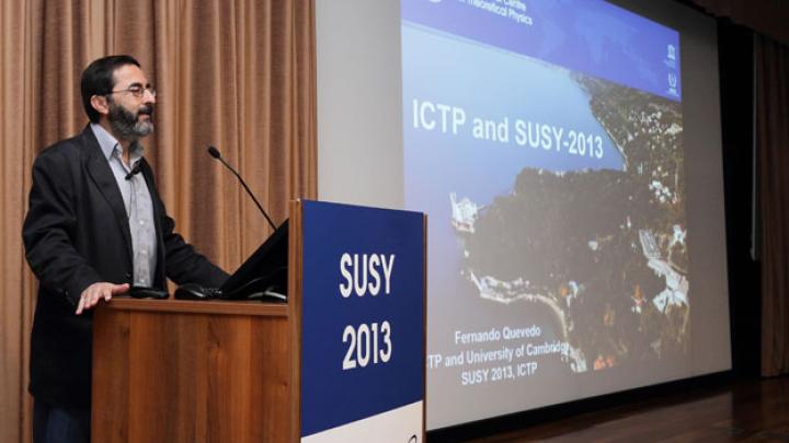 ICTP Director Fernando Quevedo opens the SUSY 2013 conference