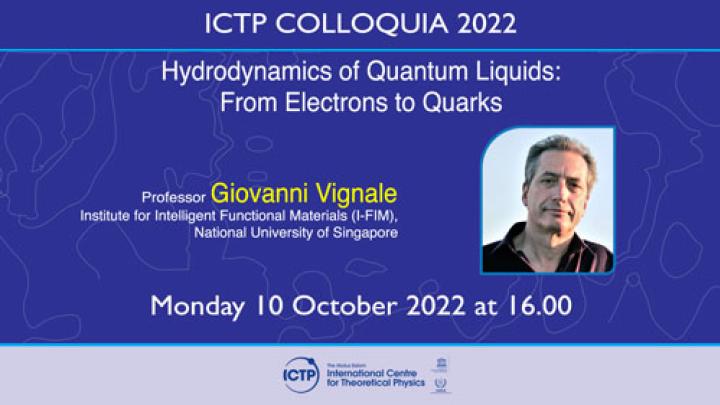 ICTP Colloquium 10 October