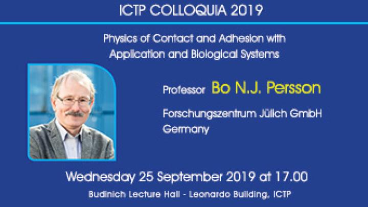 Bo Persson to Give ICTP Colloquium