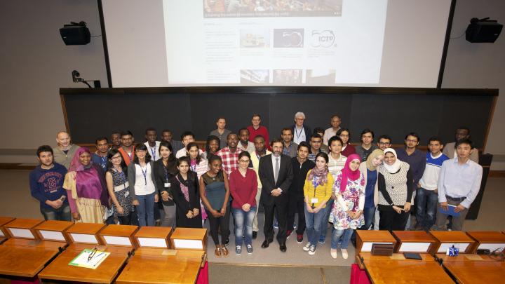 The incoming class with the Director and course instructors