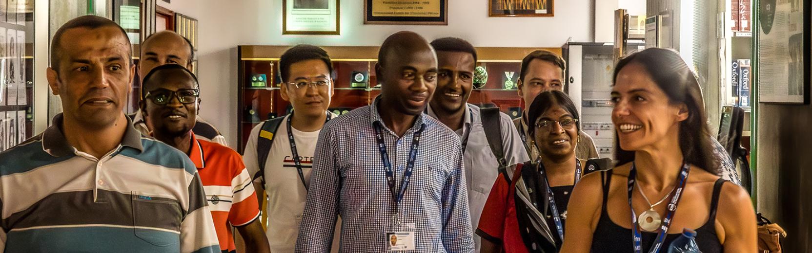 Some associates visit ICTP Library, July 2024